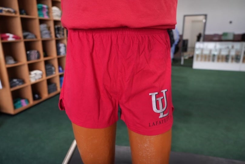 Red cheer shorts new arrivals